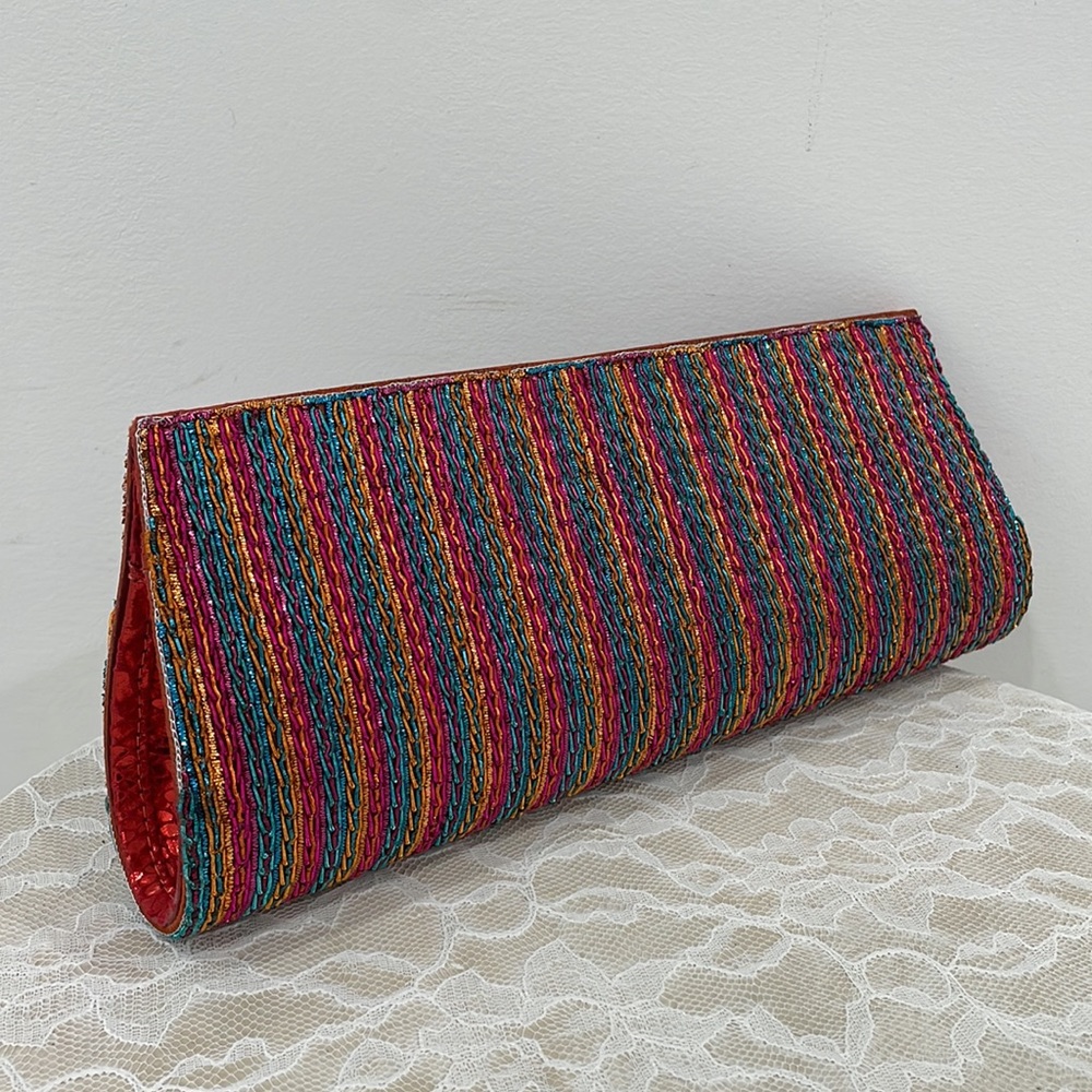 80”s Vintage hard shell clutch